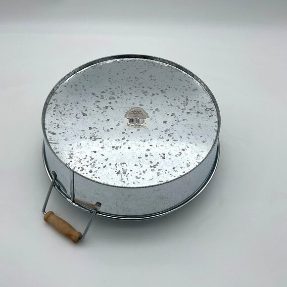 Galvanized 11in Dia Metal Serving Tray 4 Pink Pineapple Mason Jars Set NWT - Picture 3 of 9